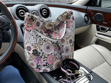 Load image into Gallery viewer, Black and pink floral in the Capri shape