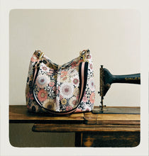 Load image into Gallery viewer, Black and pink floral in the Capri shape