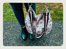 Load image into Gallery viewer, Black and pink floral in the Capri shape
